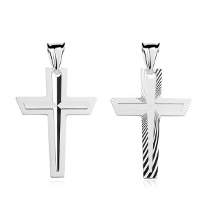 Cruce argint cu două fețe DiAmanti K0070R-DIA (Argint 925‰ 2,2 g.) Cruce argint cu două fețe DiAmanti K0070R-DIA (Argint 925‰ 2,2 g.)